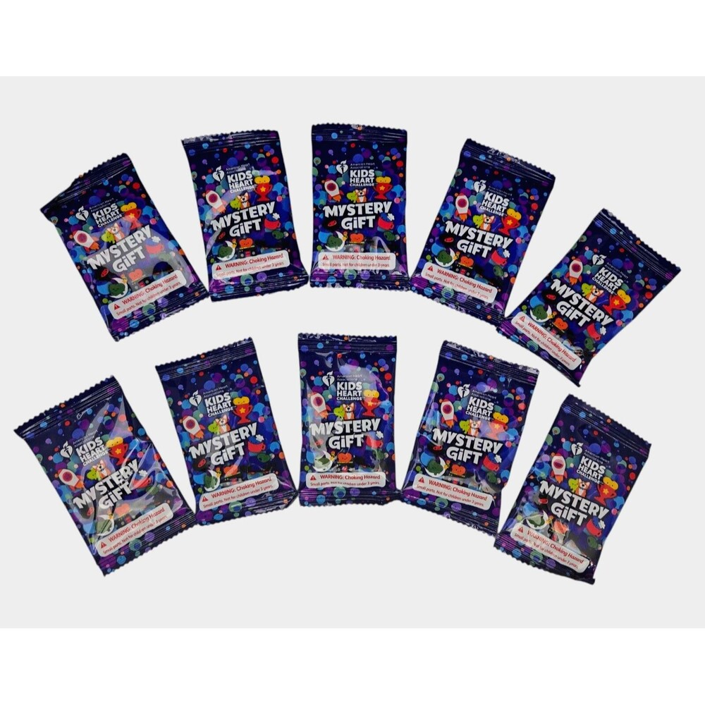 10 Pack Kids Heart Challenge Mystery Gift Charm Collectible 2023 NEW Sealed